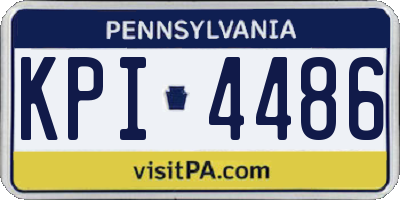 PA license plate KPI4486