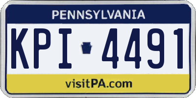 PA license plate KPI4491