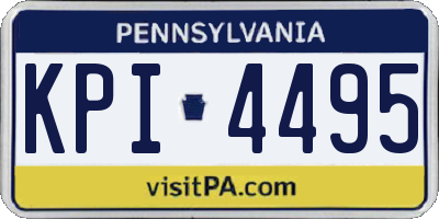 PA license plate KPI4495