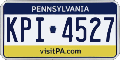 PA license plate KPI4527