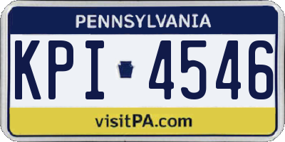 PA license plate KPI4546