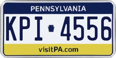 PA license plate KPI4556