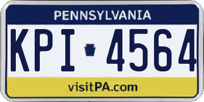PA license plate KPI4564