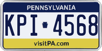PA license plate KPI4568