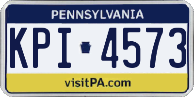 PA license plate KPI4573