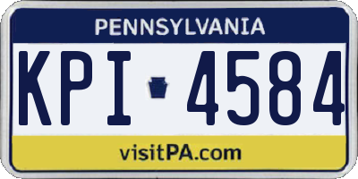 PA license plate KPI4584