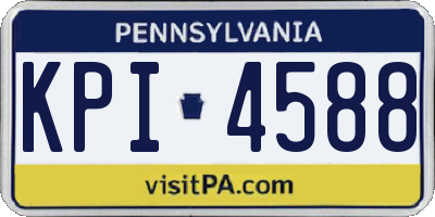 PA license plate KPI4588