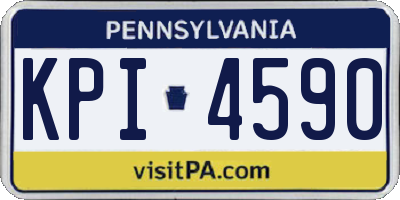 PA license plate KPI4590
