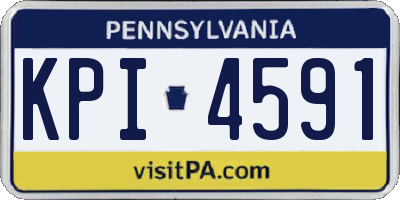 PA license plate KPI4591