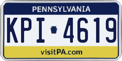 PA license plate KPI4619