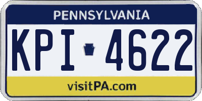 PA license plate KPI4622