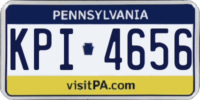 PA license plate KPI4656