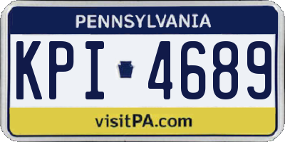 PA license plate KPI4689
