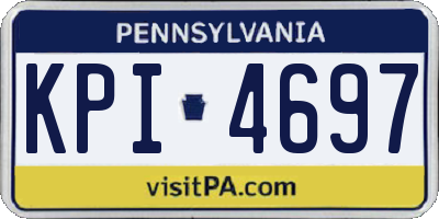 PA license plate KPI4697