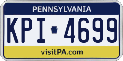 PA license plate KPI4699