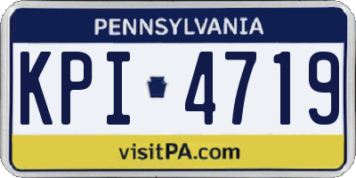 PA license plate KPI4719