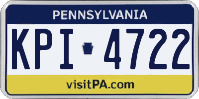 PA license plate KPI4722