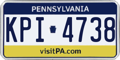 PA license plate KPI4738