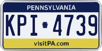 PA license plate KPI4739
