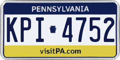 PA license plate KPI4752