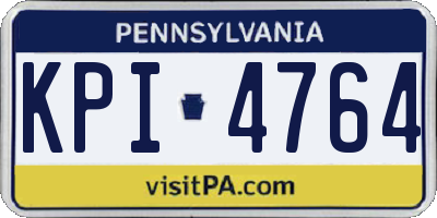 PA license plate KPI4764