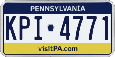 PA license plate KPI4771