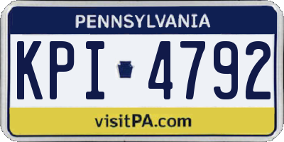 PA license plate KPI4792