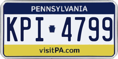 PA license plate KPI4799