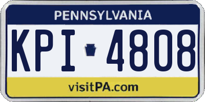 PA license plate KPI4808