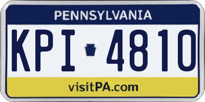 PA license plate KPI4810