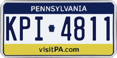 PA license plate KPI4811