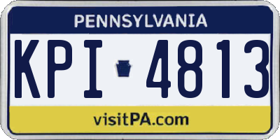 PA license plate KPI4813