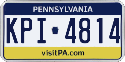 PA license plate KPI4814