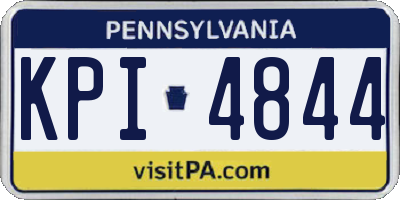 PA license plate KPI4844