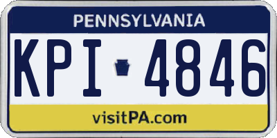 PA license plate KPI4846