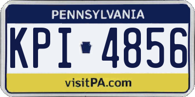 PA license plate KPI4856