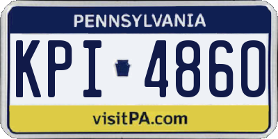 PA license plate KPI4860