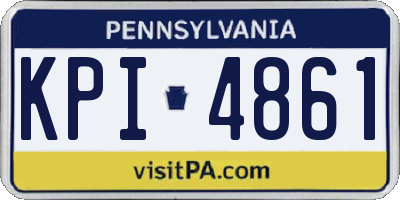 PA license plate KPI4861