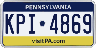 PA license plate KPI4869