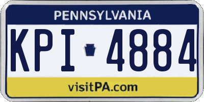 PA license plate KPI4884