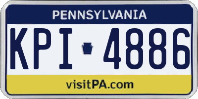 PA license plate KPI4886