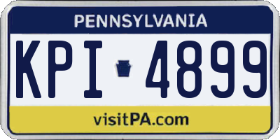 PA license plate KPI4899