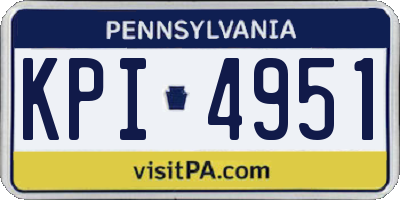 PA license plate KPI4951