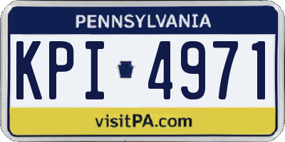 PA license plate KPI4971