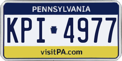 PA license plate KPI4977