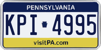 PA license plate KPI4995