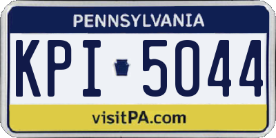 PA license plate KPI5044