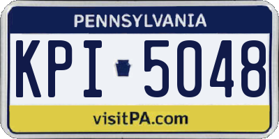 PA license plate KPI5048