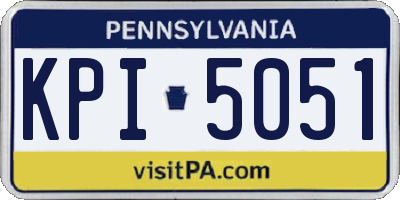 PA license plate KPI5051
