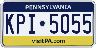 PA license plate KPI5055